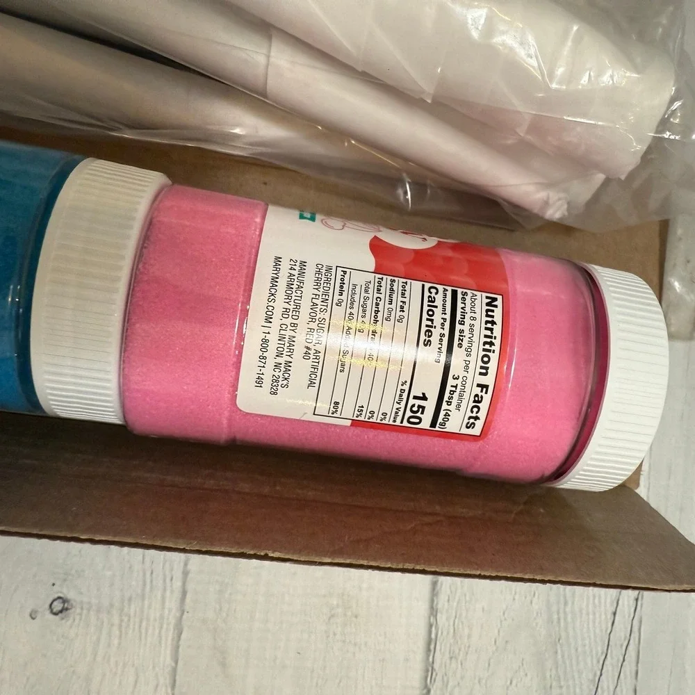 Cotton Candy Express Floss‎ Sugar Variety Pack 3 pack sugars and cones NEW